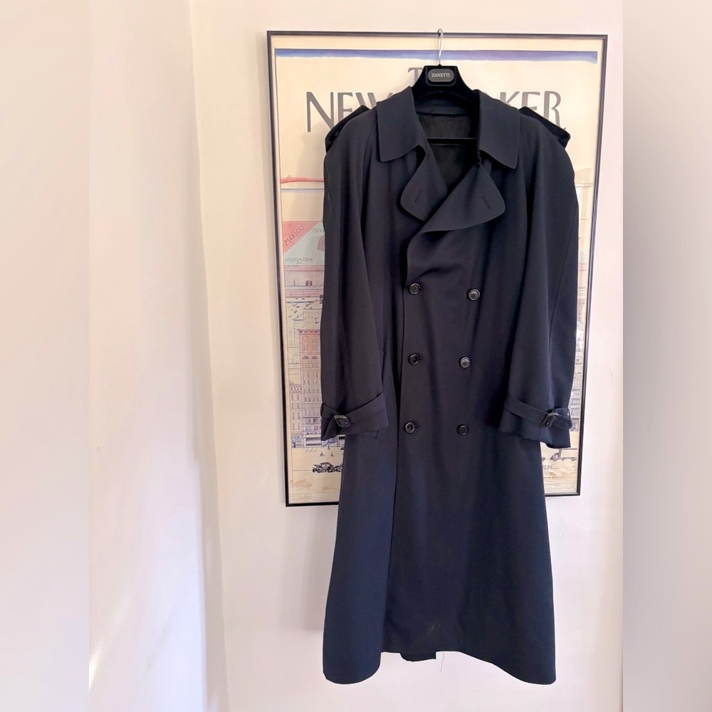 Vintage Ports navy trench lined with belt size 44/12